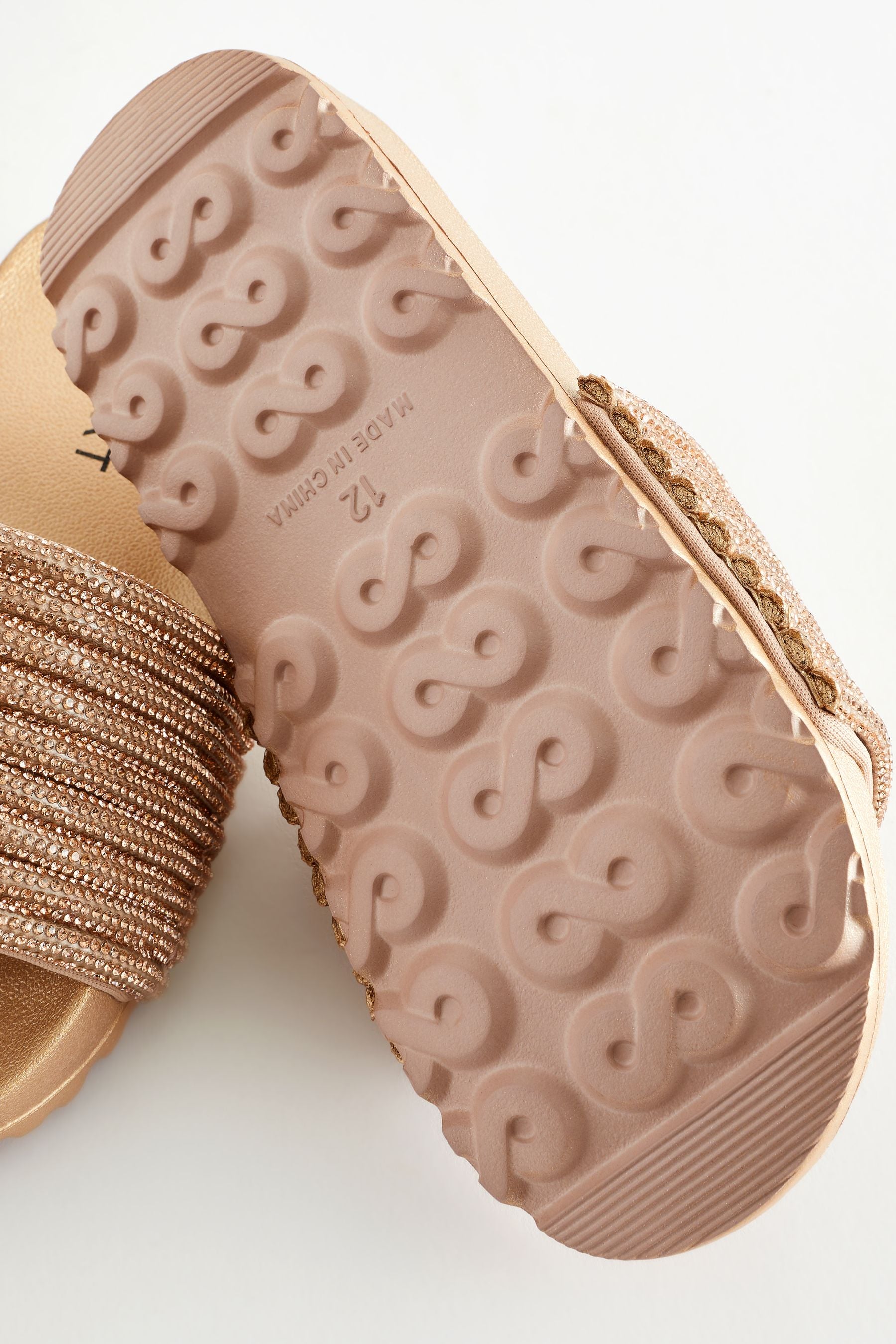 Womens sliders glitter hotsell