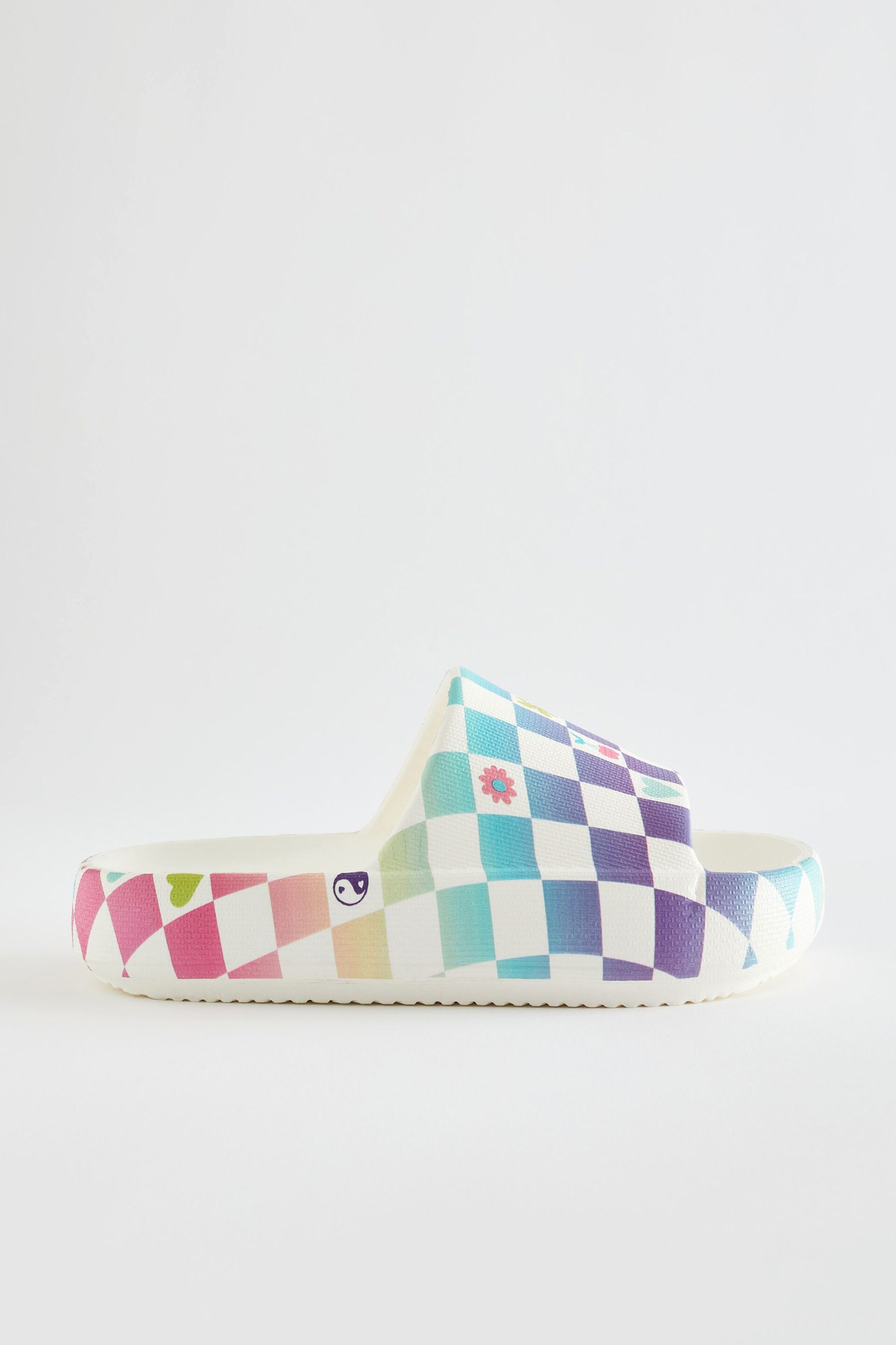 Rainbow Checkerboard Chunky Sliders - Image 2 of 5