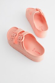 Apricot Pink Double Buckle Chunky Sandals - Image 3 of 6