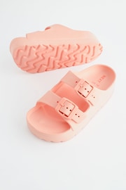 Apricot Pink Double Buckle Chunky Sandals - Image 4 of 6