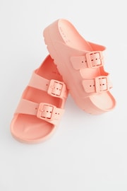 Apricot Pink Double Buckle Chunky Sandals - Image 5 of 6