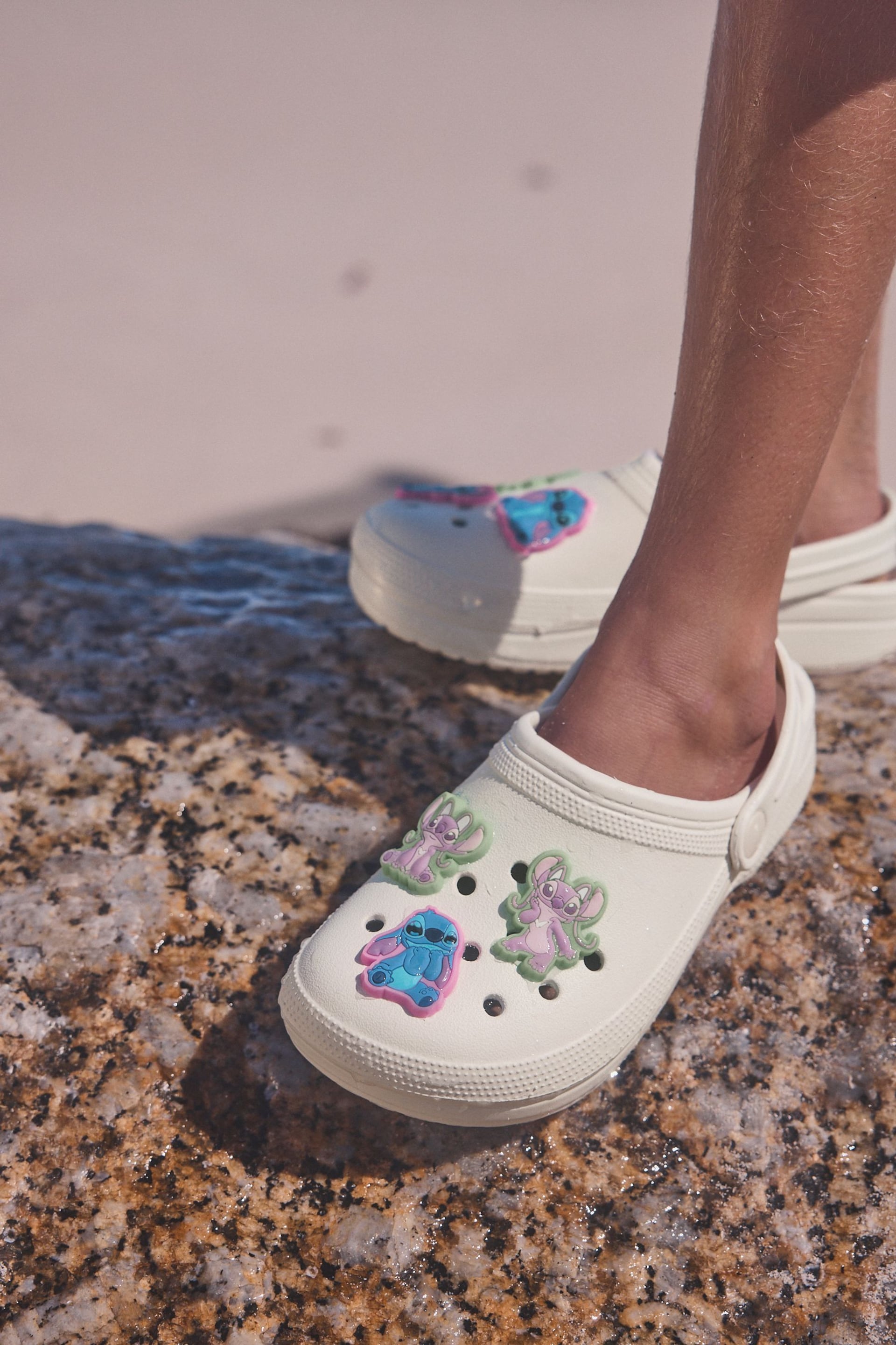 White Lilo & Stitch Clogs - Image 2 of 6