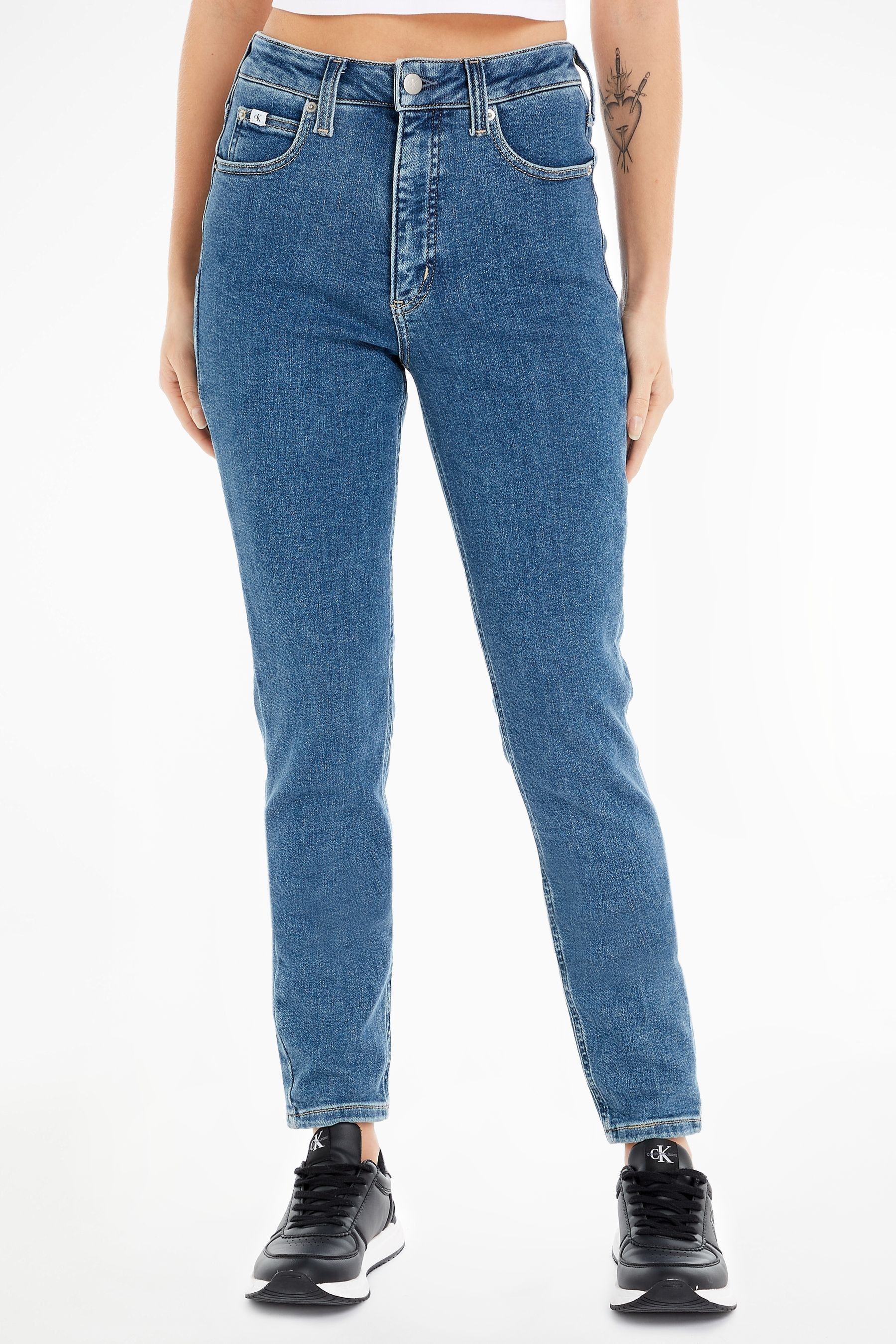 High rise skinny jeans calvin klein discount
