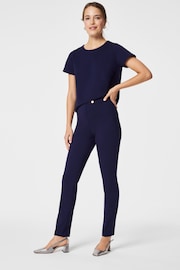 Spanx Ponte Button Tab Black Trousers - Image 3 of 6