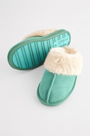 Green Suede Mule Slippers - Image 5 of 7