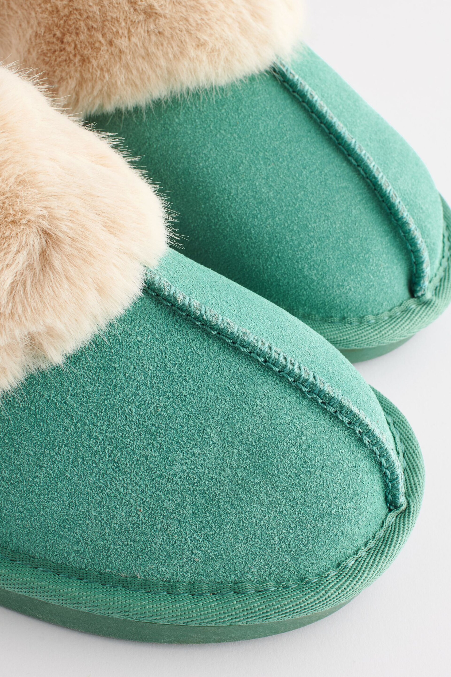 Green Suede Mule Slippers - Image 7 of 7