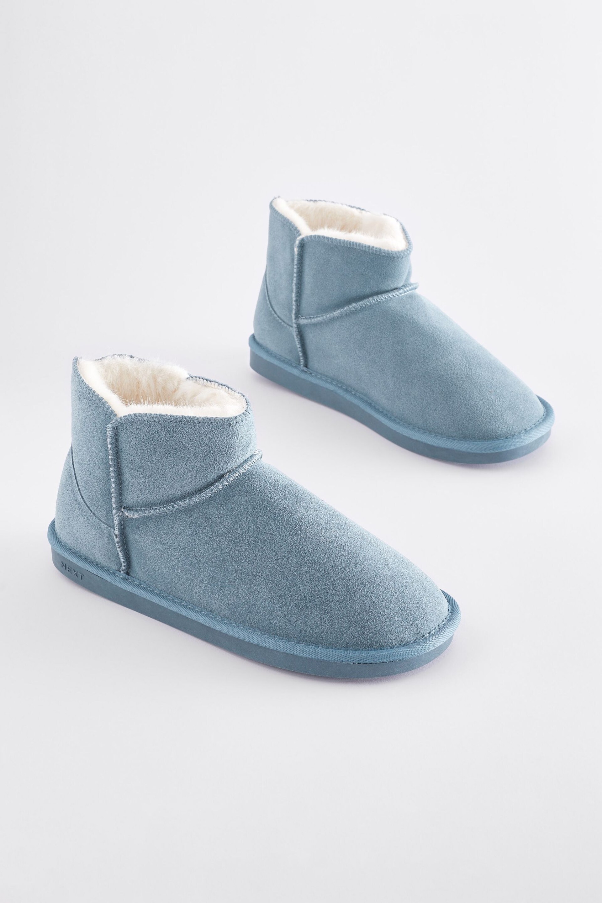 Blue Suede Boot Slippers - Image 2 of 7