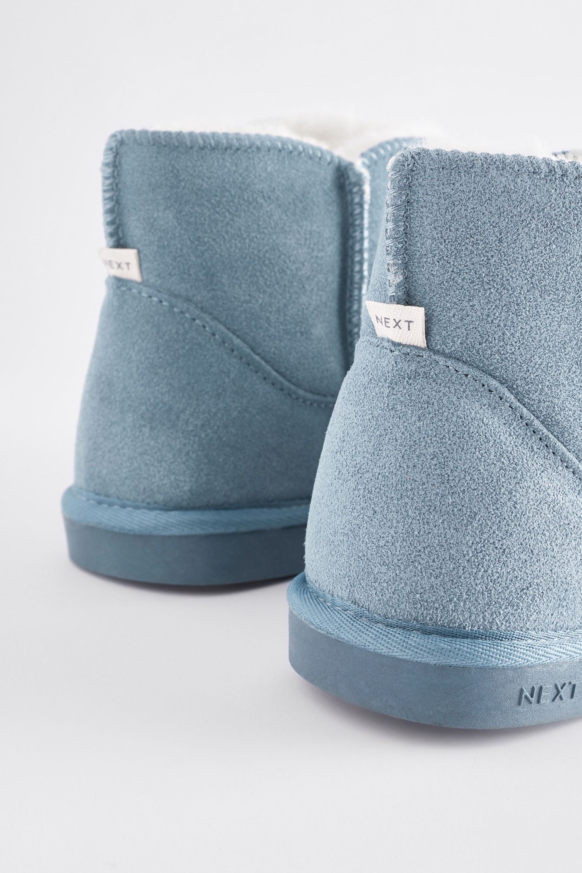 Blue Suede Boot Slippers - Image 4 of 7