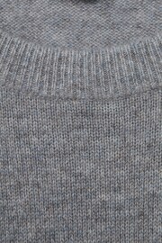 Reiss Isla Blue Monarch Atelier Cashmere Crew Neck Jumper - Image 6 of 6