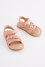 Pink Standard Fit (F) Heart Sandals - Image 3 of 6