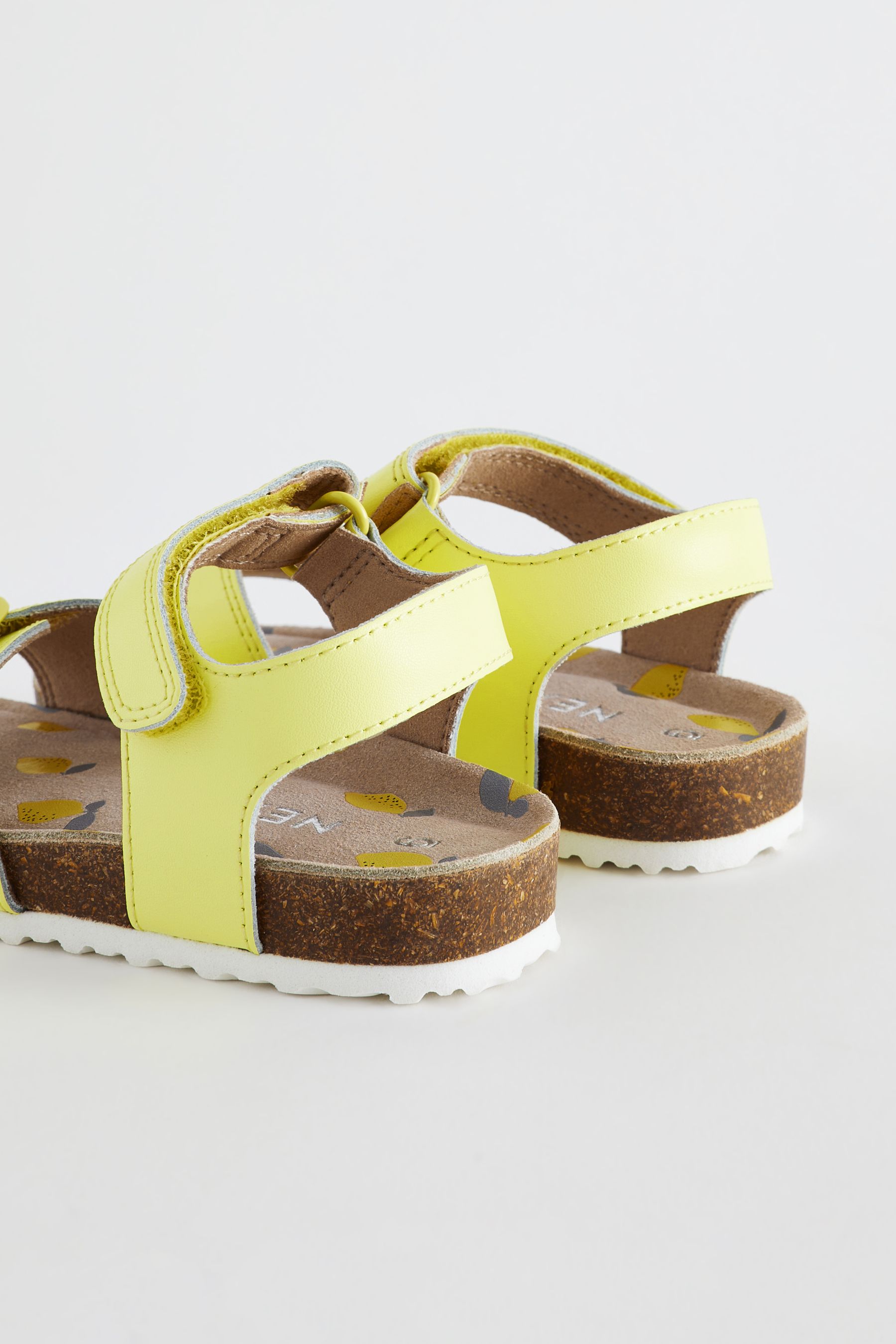Yellow cork sandals best sale