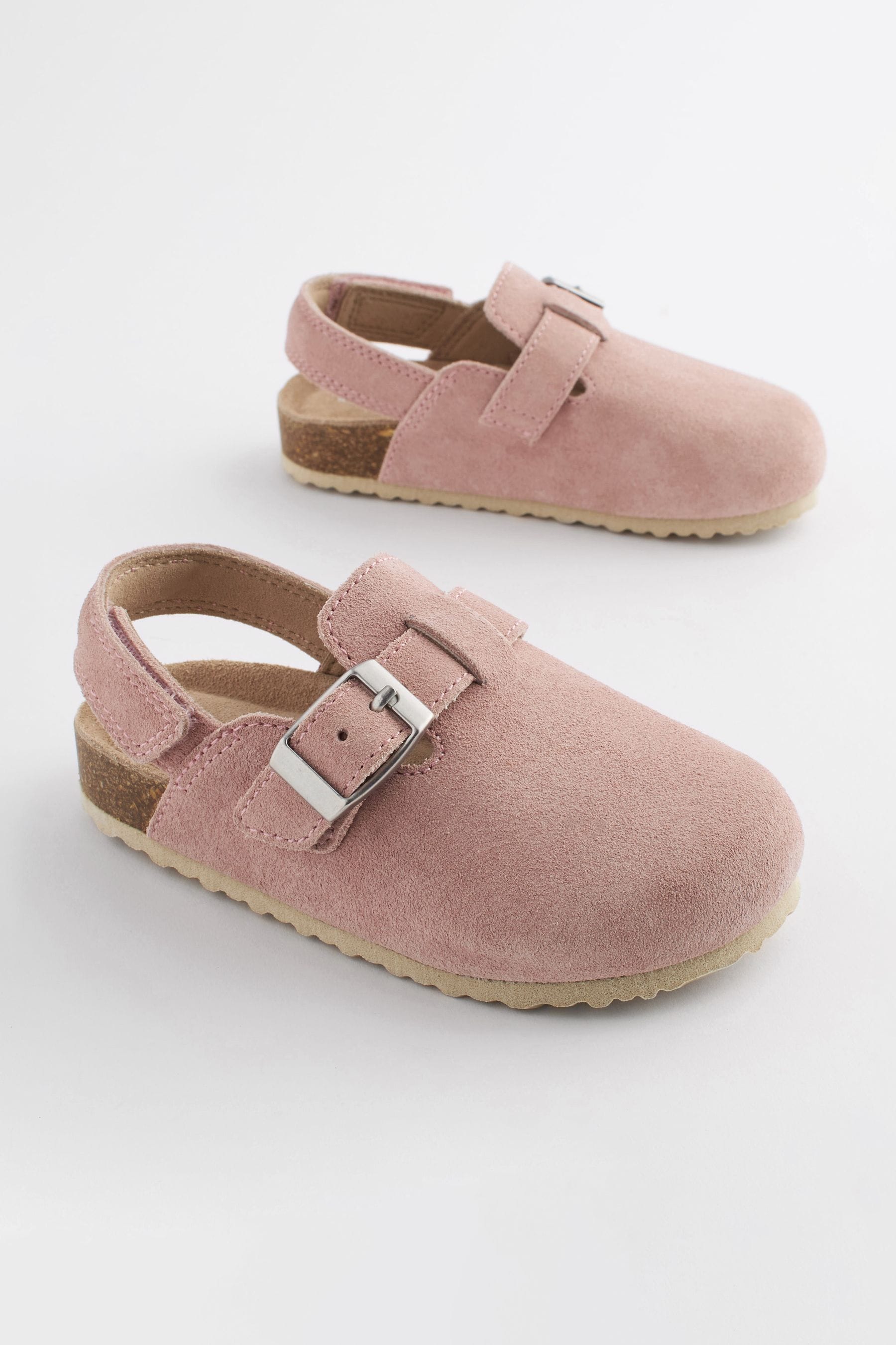 Pink suede clogs 2025