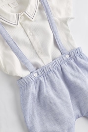 Pale Blue Smart Shirt, Shorts And Socks 3 Piece Set (0mths-2yrs) - Image 6 of 9