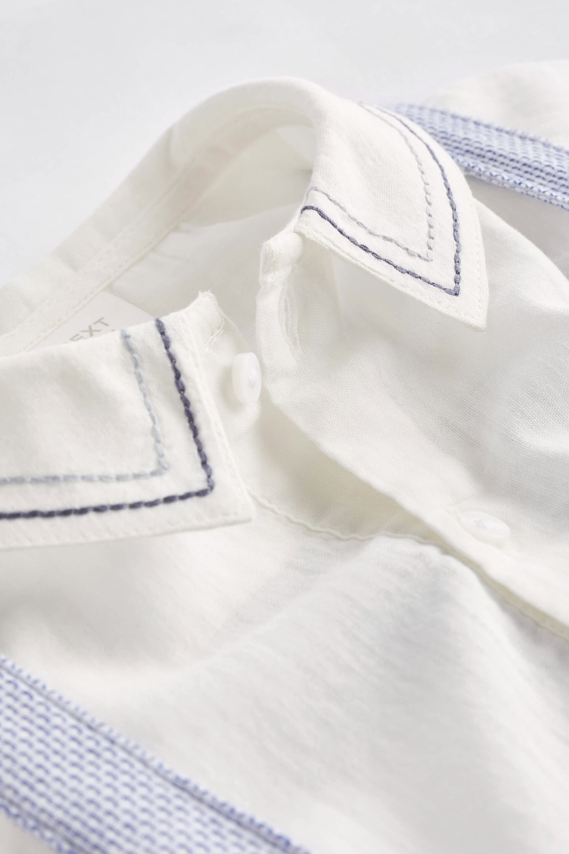 Pale Blue Smart Shirt, Shorts And Socks 3 Piece Set (0mths-2yrs) - Image 8 of 9