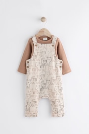 Neutral Tiger Baby Jersey Dungarees And Bodysuit Set (0mths-2yrs) - Image 1 of 13