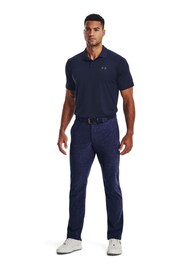Under Armour Navy Blue/Grey Golf Performance 3.0 Polo Shirt - Image 3 of 5