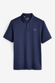 Under Armour Navy Blue/Grey Golf Performance 3.0 Polo Shirt - Image 5 of 5