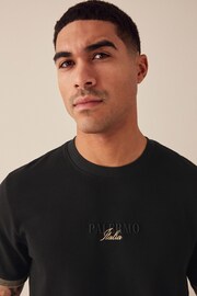 Black Black Textured T-Shirt - Image 1 of 9