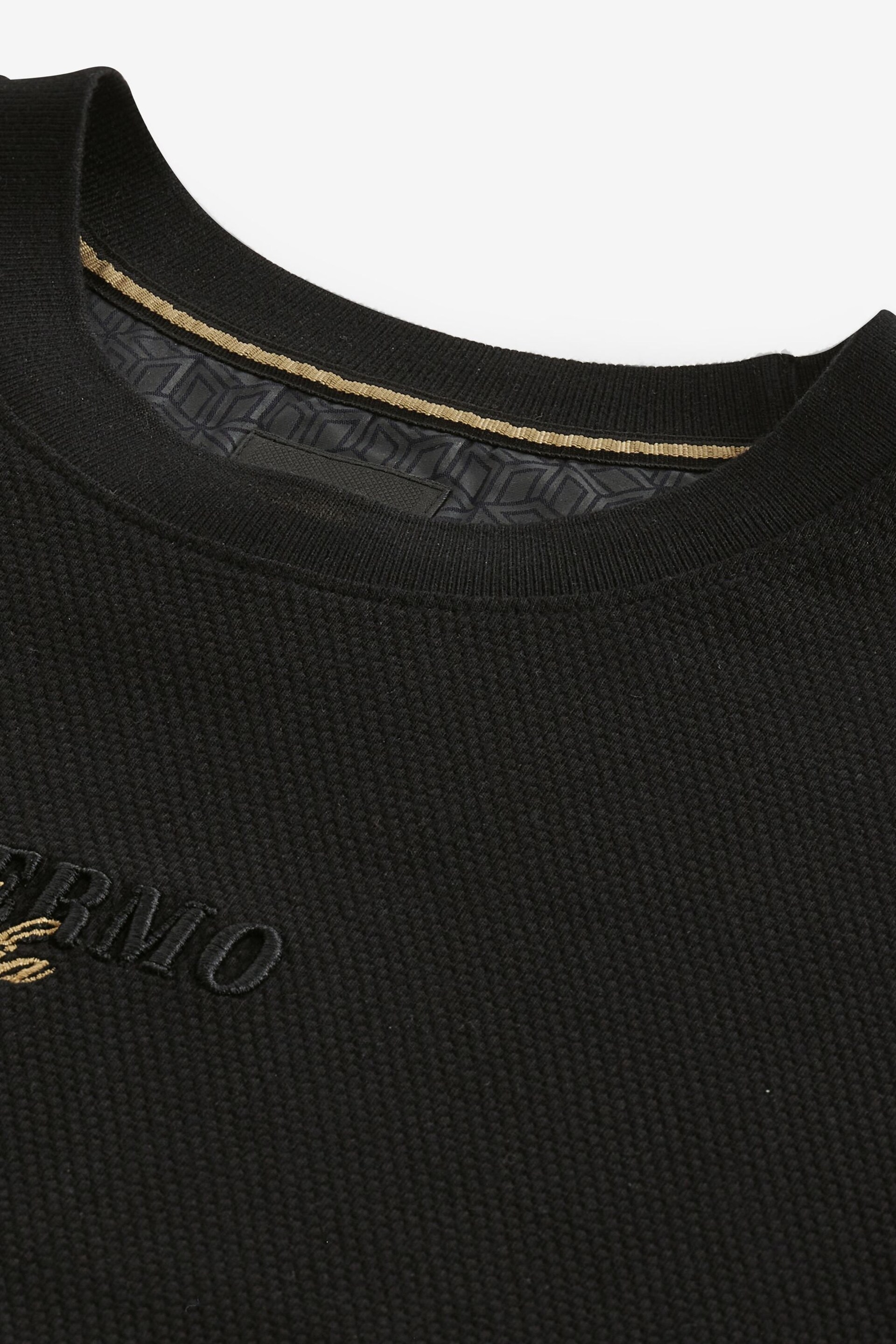 Black Black Textured T-Shirt - Image 8 of 9