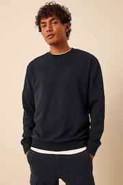 Navy Textured T-Shirt - Image 5 of 9