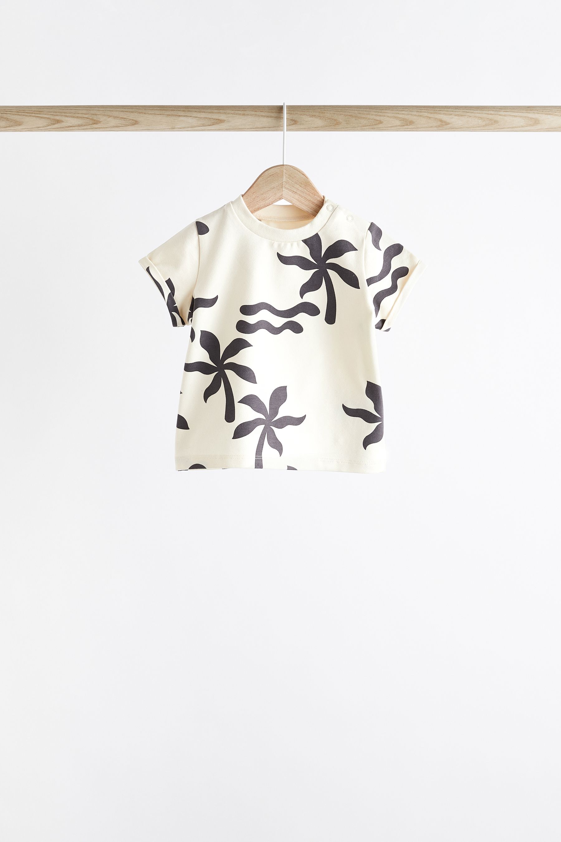 Buy Monochrome Baby T Shirts And Shorts 3 Pack from Next United Arab Emirates