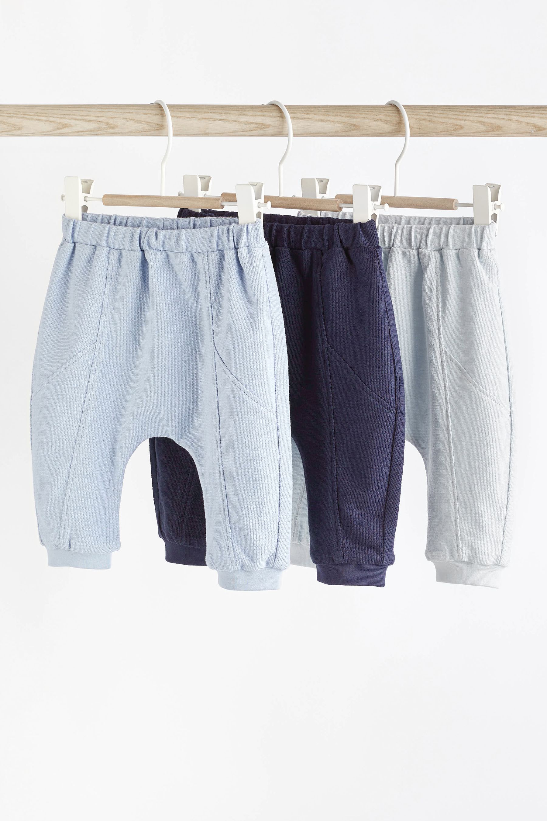 Buy Blue Baby Joggers 3 Pack from Next Ireland