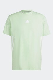 adidas Green Sportswear Future Icons 3-Stripes T-Shirt - Image 7 of 7