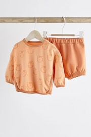 Orange Tiger Baby T-Shirt and Shorts 2 Piece Set - Image 1 of 9