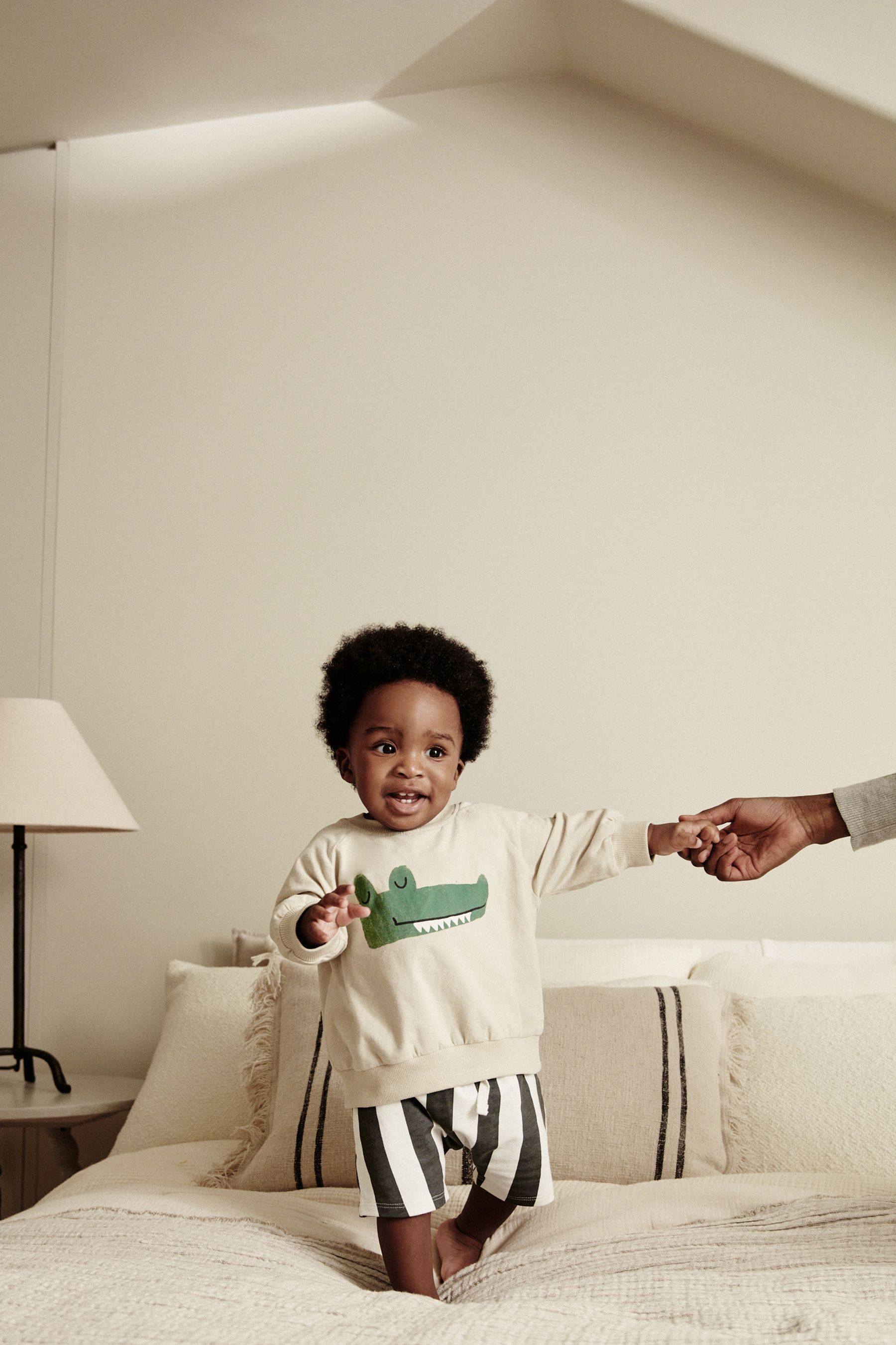 Buy Monochrome Baby T Shirt and Shorts 2 Piece Set from Next Luxembourg