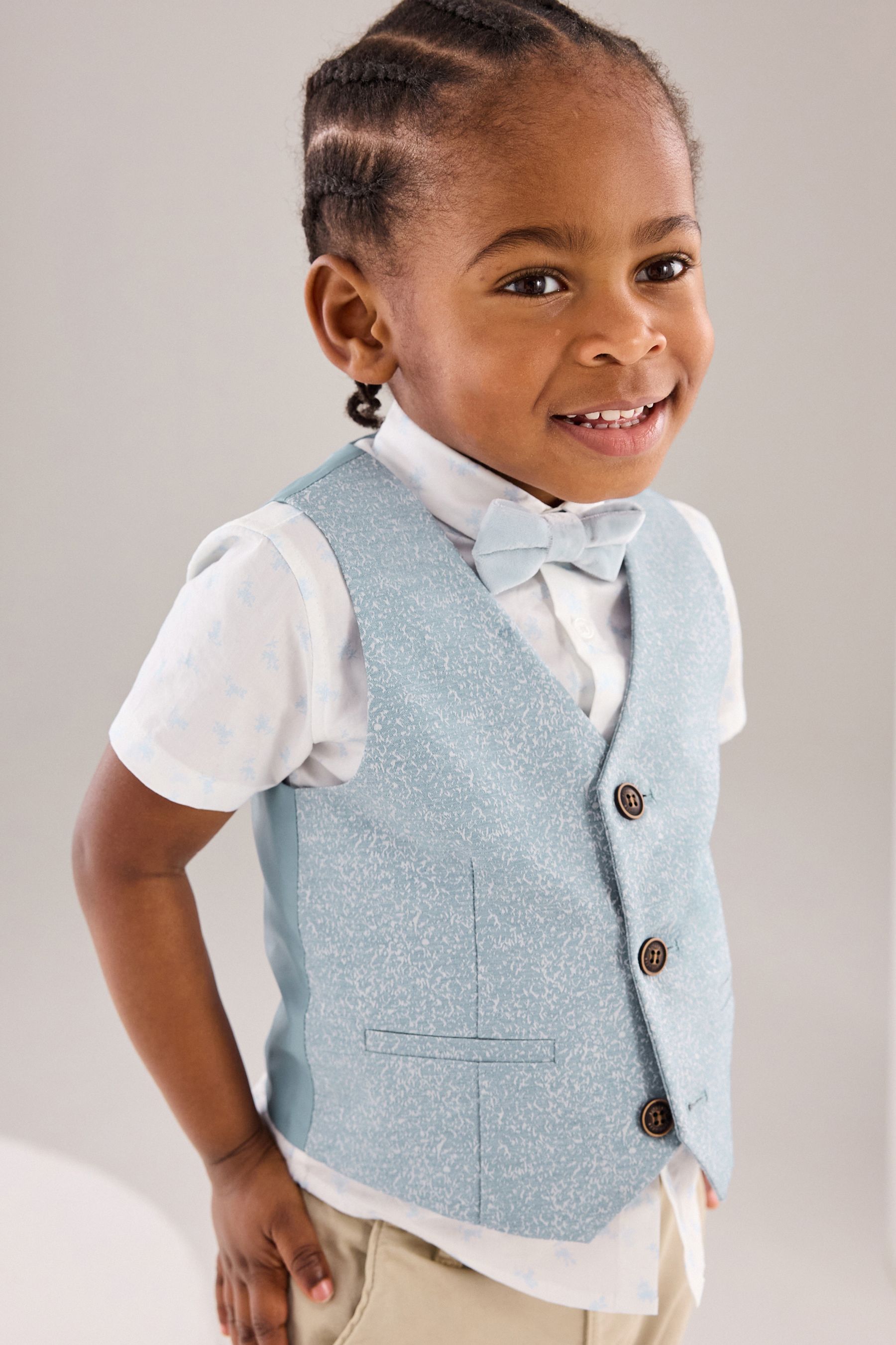Next blue waistcoat top