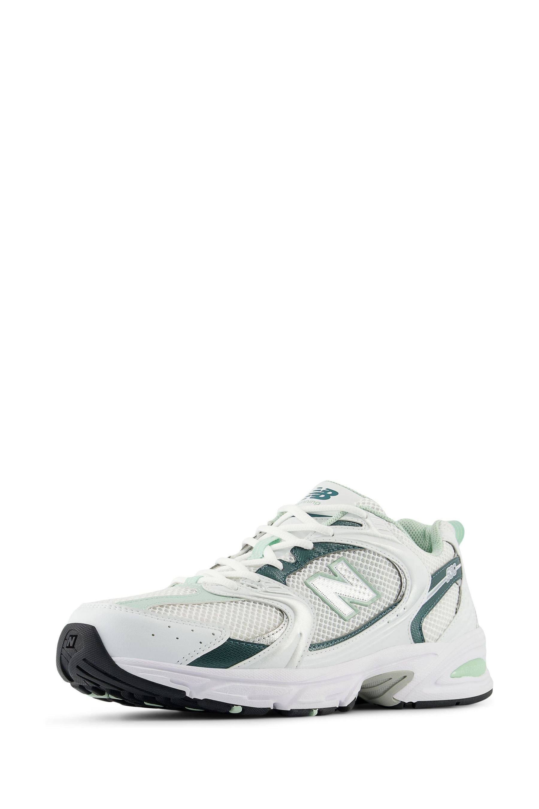 Buy New Balance White Green Womens 530 Trainers from the Next UK online shop