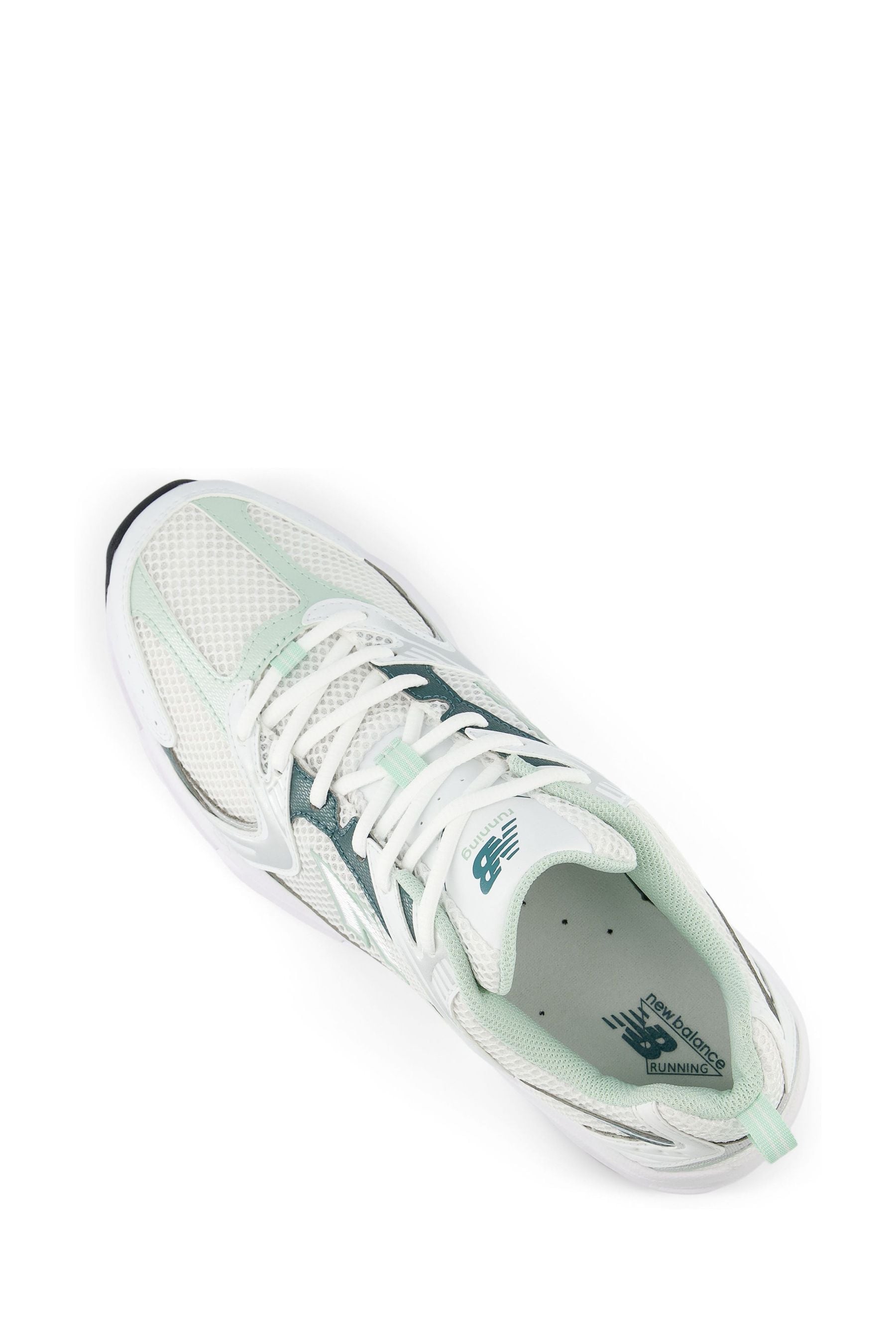 Buy New Balance White Green Womens 530 Trainers from the Next UK online shop