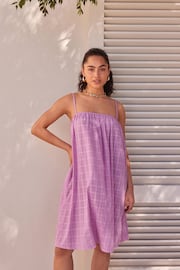 Lilac Purple Mini Summer Dress - Image 1 of 6