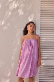 Lilac Purple Mini Summer Dress - Image 2 of 6