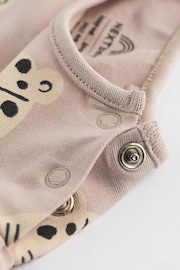 Neutral Cheetah Baby Jersey Romper - Image 9 of 10
