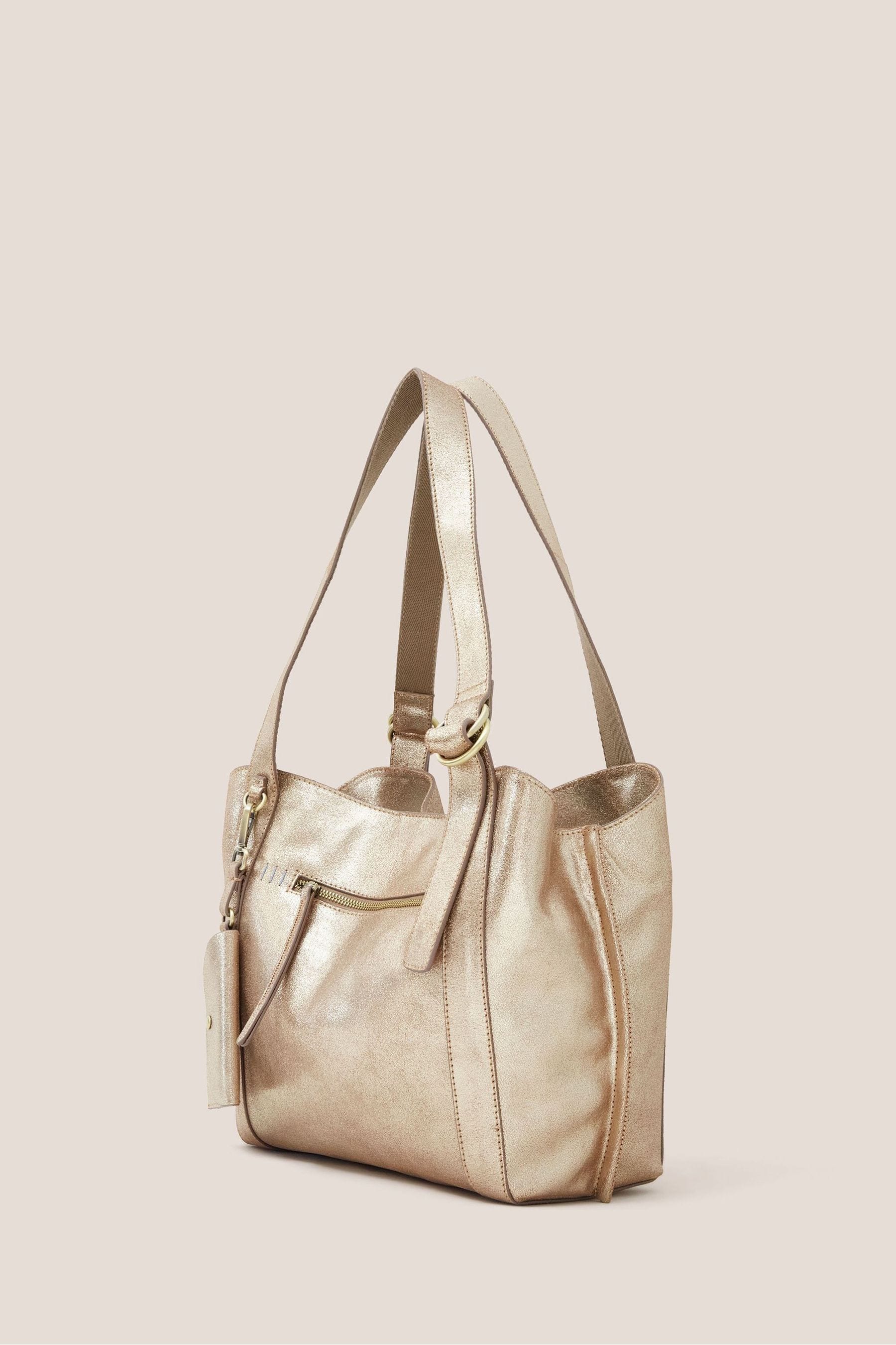Buy White Stuff Gold Hannah Leather Bag from the Next UK online shop