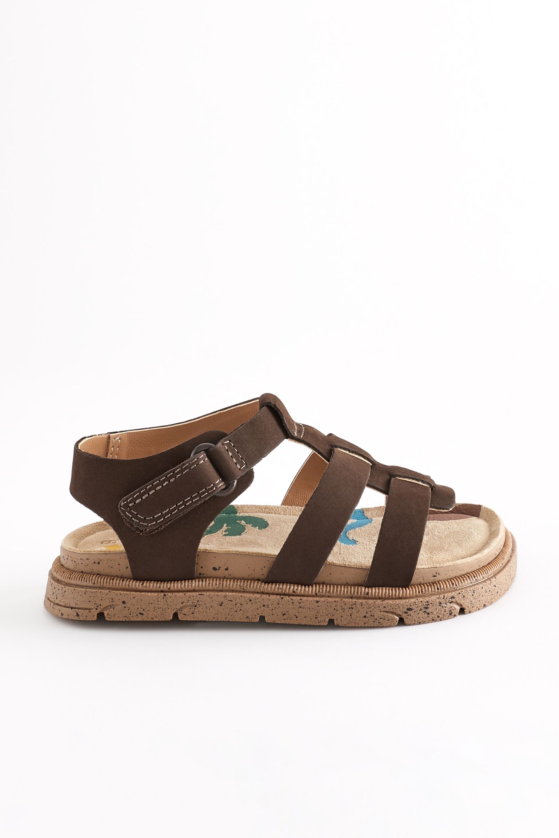 Brown Leather Fisherman Sandals - Image 2 of 7