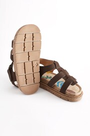 Brown Leather Fisherman Sandals - Image 4 of 7