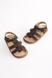 Brown Leather Fisherman Sandals - Image 6 of 7