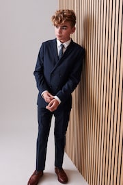Blue Double Breasted Suit Jacket (3-16yrs) - Image 2 of 8
