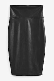 SPANX® Faux Leather Black Tummy Control Pencil Skirt - Image 5 of 5