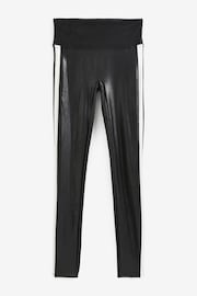 SPANX® Faux Leather Stripe Black Leggings - Image 5 of 5
