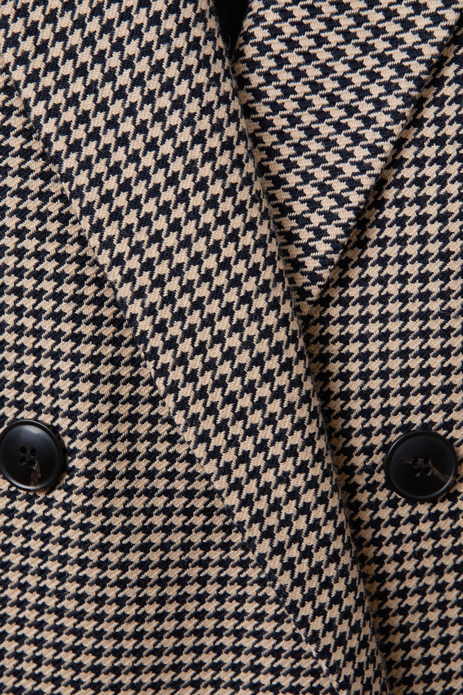 Reiss houndstooth blazer top