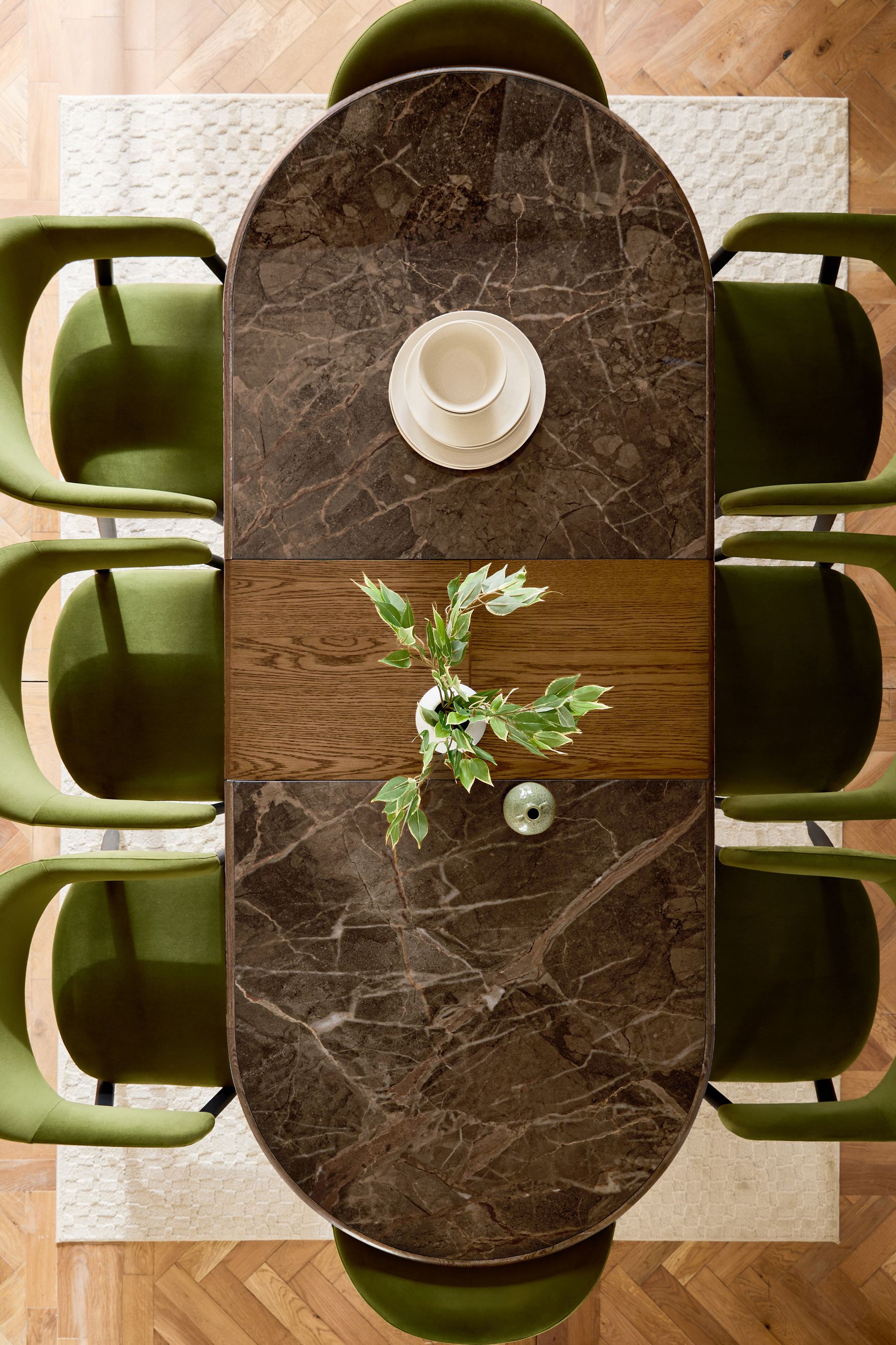 Buy Dark Natural Edwin Ceramic 6 to 8 Dining Table from the Next UK online shop