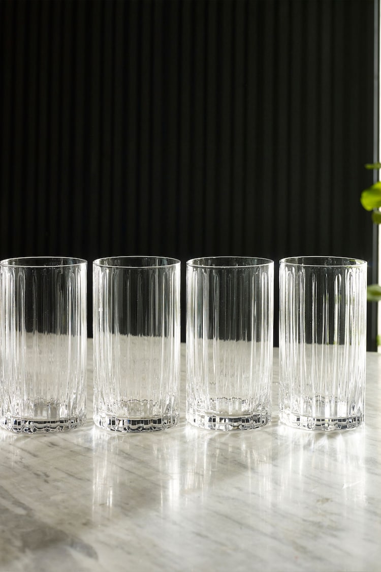 Clear Collins Set of 4 Tall Tumbler Glasses - Image 3 of 3