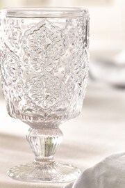 Set of 4 Clear Sophia Wine Glasses - Image 4 of 8