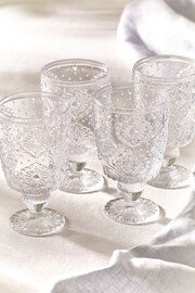 Set of 4 Clear Sophia Wine Glasses - Image 5 of 8