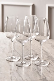 Set of 4 Clear Kya Wine Glasses - Image 2 of 6