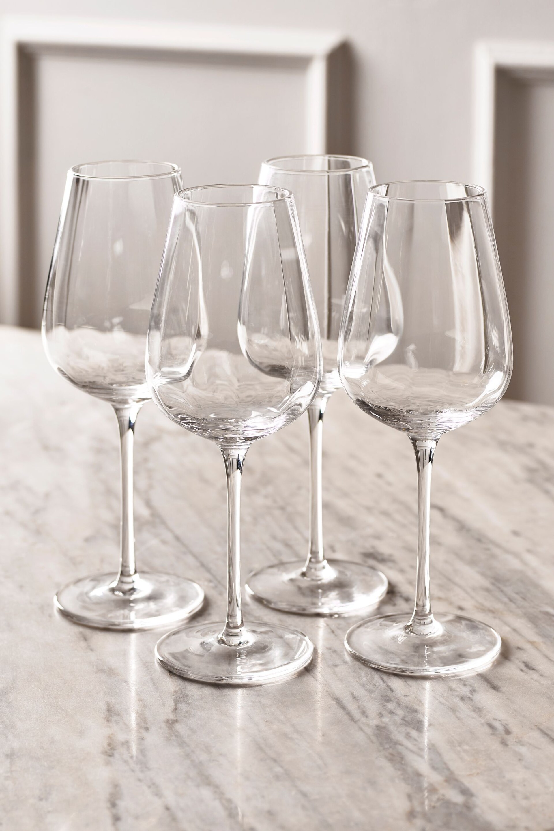 Set of 4 Clear Kya Wine Glasses - Image 2 of 6