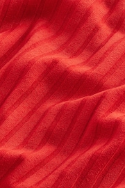 Red Bandeau Jersey Summer Dress - Image 9 of 9